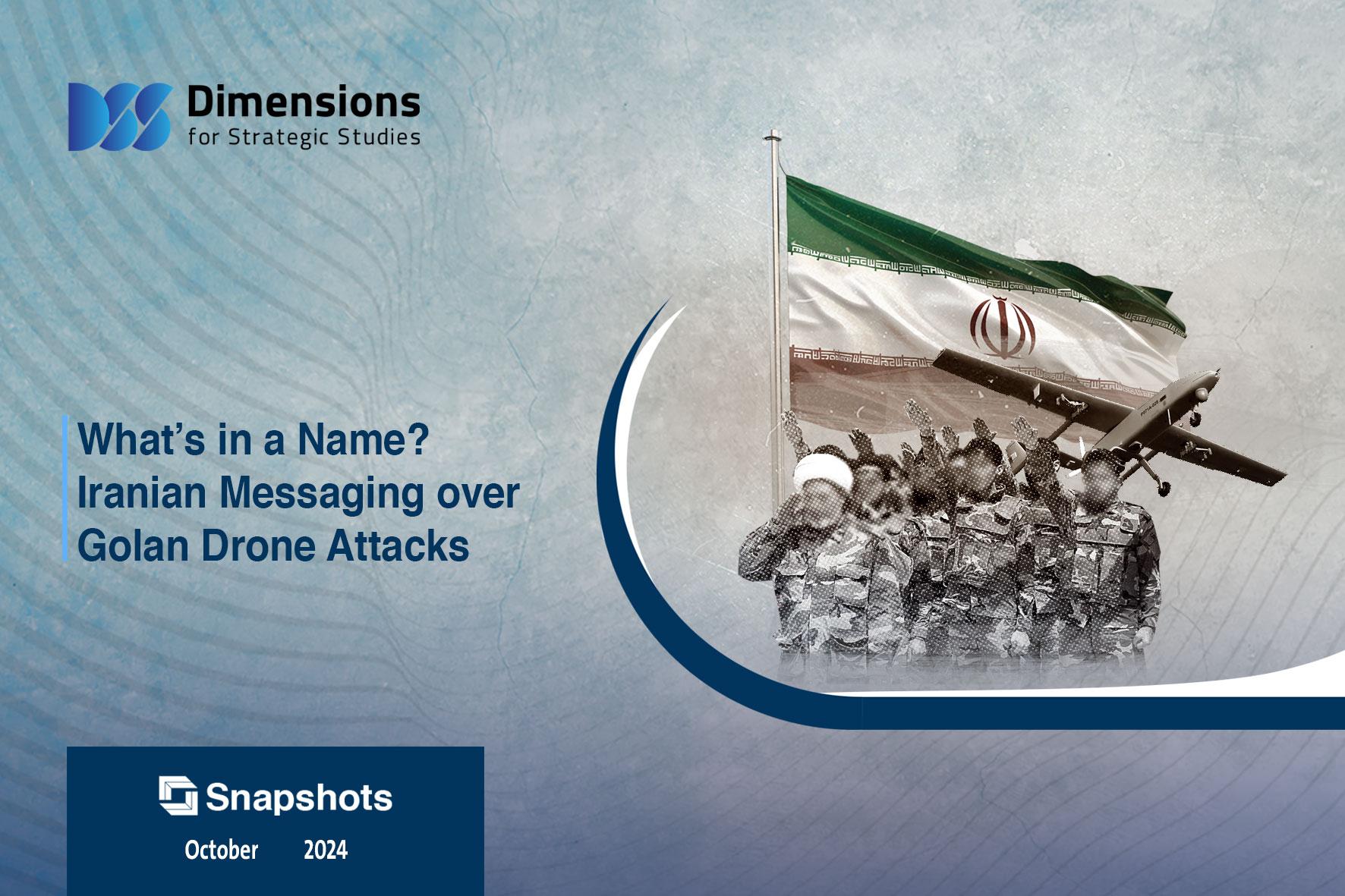 What’s in a Name? Iranian Messaging over Golan Drone Attacks